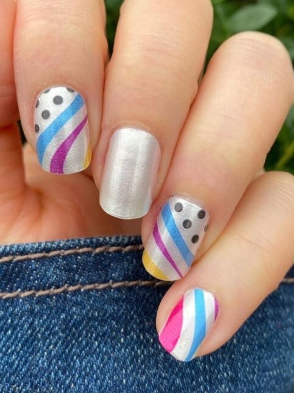 Cool Beans Color Street Nail Polish Strips Retired White Polish 80's Collection